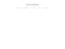 Tablet Screenshot of idoinvitations.com